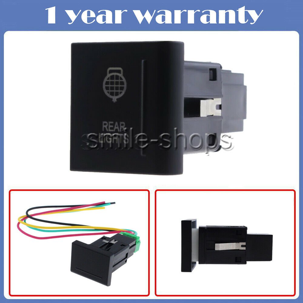 12V LED Car Push Switch On-off RED Led Fit VW Amarok Switch Right Side REAR LIGH