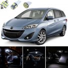 10pcs Xenon White Interior LED Light Package Kit Deal For Mazda 5 2006-2010