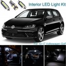 13 x Xenon White Interior LED Light Package Kit Deal For Volkswagen Golf 10-17