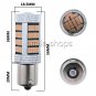Purple Pink 1156 92-SMD 4014 LED Car Light Daytime Running Turn Signal Bulb Lamp