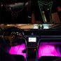 6M RGB Colorful Cold LED Car Neon EL Strip Lights Remote Control& APP Control
