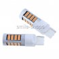 2x 92 LED 4014 Amber Yellow Car Turn Signal Parking DRL Light Bulb 7504 7440 T20