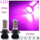 2pcs 9006 HB4 92SMD LED Fog Car Light Driving DRL Bulbs 4014 Purple Pink Lamps