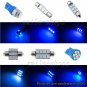 For Mazda 6 2014-2016 Blue Interior LED Package Light Kit + Blue License Light