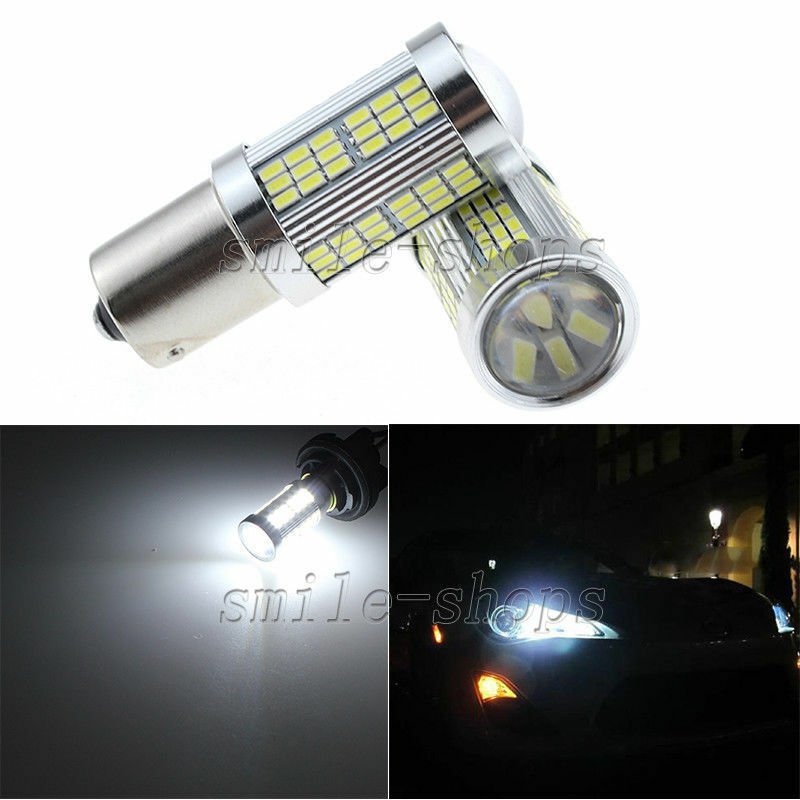 2pcs HID White 1156 LED Bulbs for Mitsubishi Lancer Evo X Daytime Running Lights