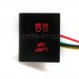 Left Side 12V 3A Red SPOT LIGHTS Push Button Switch Fit VW Volkswagen Amarok DIY