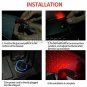 USB LED Car Atmosphere Lamp Interior Ceiling Ambient Star Red Light IR Remote