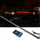 22" Red 48-5050-SMD Waterproof Flash Car Knight Rider Strip Hood Lights w/Remote