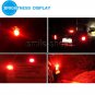 2x Pure Red 3157 3156 4014 92-SMD For Car Turn Signal Tail Brake LED Light Bulbs