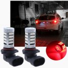 2pcs Red 9005 HB3 4014 LED 92SMD Bulbs For Driving Fog Light Driving Light Bulbs