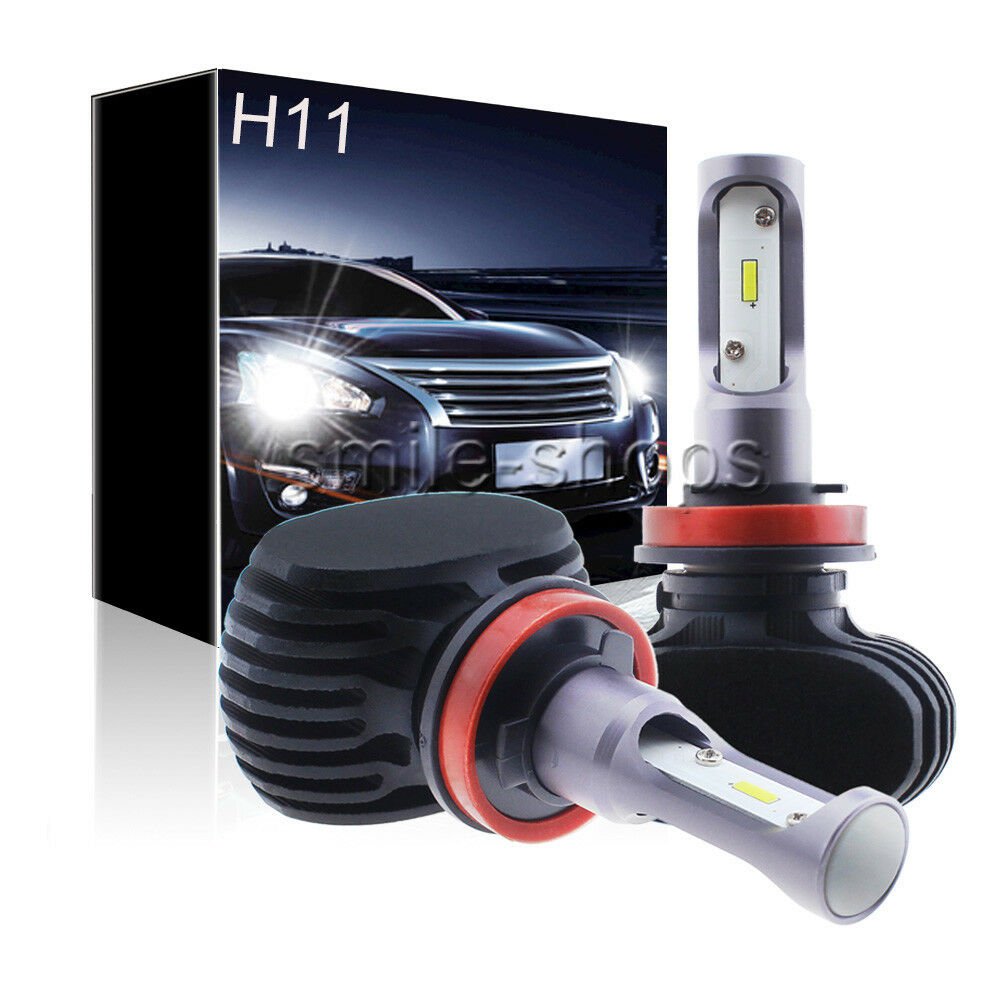 Bright White H11 H8 H9 50W 8000LM COB LED Headlight Bulb Kit Lamp Low Beam 6000K