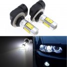 2pcs 11W White 881 886 H27W/2 LED Bulbs COB Projector for Fog Light Driving Lamp
