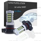 2pcs Ice Blue 5201 5202 92SMD 4014  LED Fog Light Driving Bulbs Lamp High Power