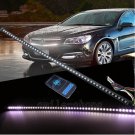 22" 48 LED White 5050 Car Knight Rider Strip Light Waterproof Flash w/ Remote