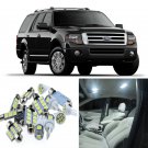 11pcs White Interior LED Light Package Kit for Ford Expedition 2003-2013 #