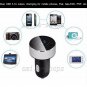 DC 5V 3.1A Dual USB Car Charger Voltage Display Cigarette Lighter Adapter Silver