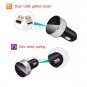 DC 5V 3.1A Dual USB Car Charger Voltage Display Cigarette Lighter Adapter Silver