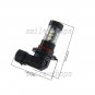 2pcs 12V White 9005 HB3 16-SMD LED Fog Light Driving Daytime Running Lamp 6000K