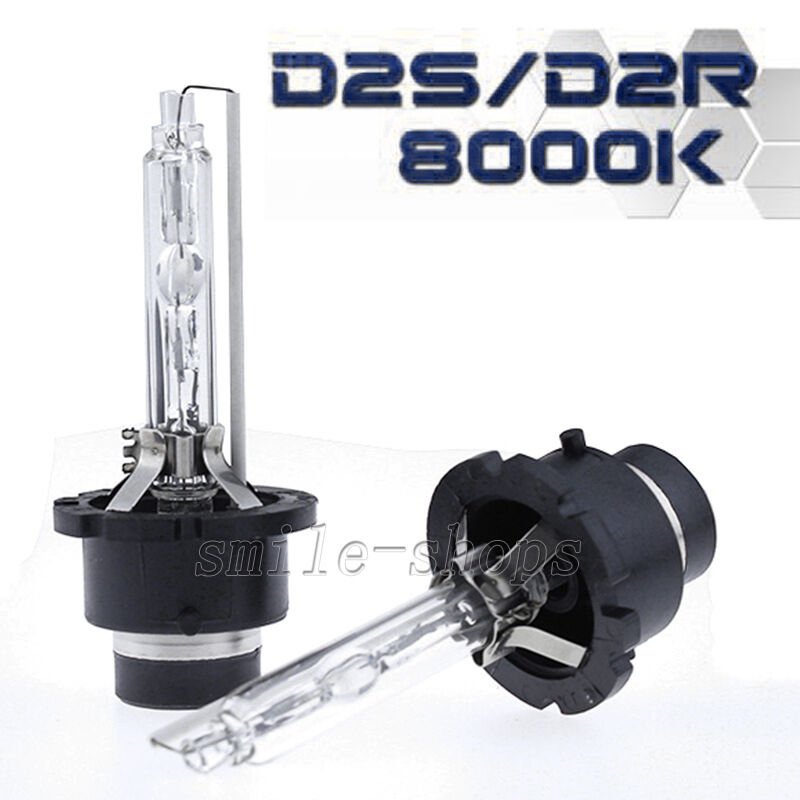 D2S 8000k Ice Blue Factory OEM HID Replacement Xenon Headlight Light Bulbs