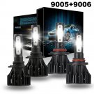 9005+9006 6500K LED Headlight Bulb For Chevy Silverado 1500 2500 HD 3500 99-06