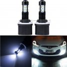 2 x 50W 880 892 893 6000K White LED Projector Fog Lights Driving Light Bulbs