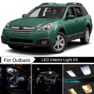 14pcs Xenon White Interior LED Light Package Kit Deal For Subaru Outback 10-14