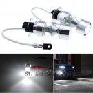 2Pcs H3 100W High Power LED Fog Driving Light Bulbs 6000K Bright Xenon White