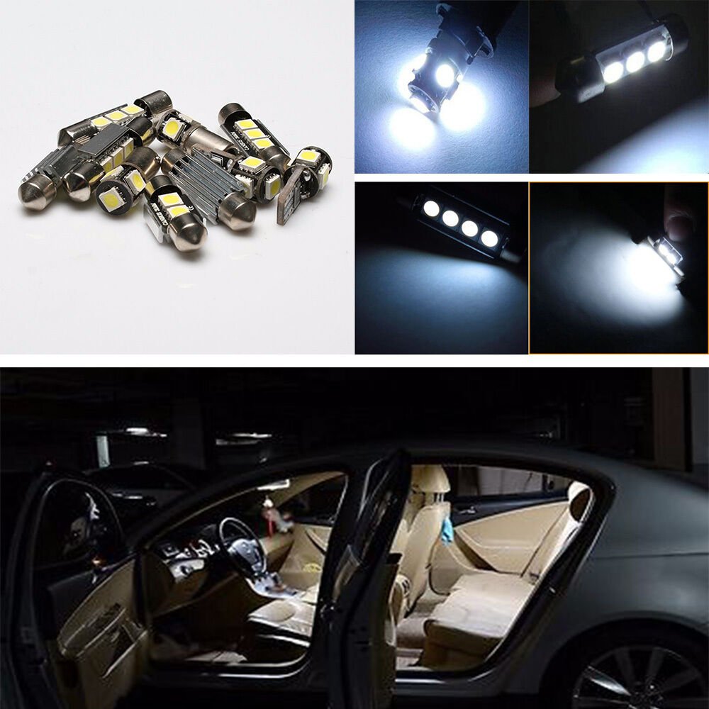12pcs White Error Free Interior LED Light Kit for Range Rover Sport 2007