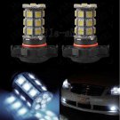2pcs Advanced 5202 LED Fog Light 27-SMD DRL 6000K Cool White 5050 Bulb 2504
