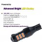 2pcs Amber yellow Car Parking City Lights T10 168 194 2825 W5W 30 SMD LED Bulb