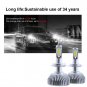 H7 2-Side 6000K 60W 8000LM Car LED Headlight Kit White Lights Bulbs High Power
