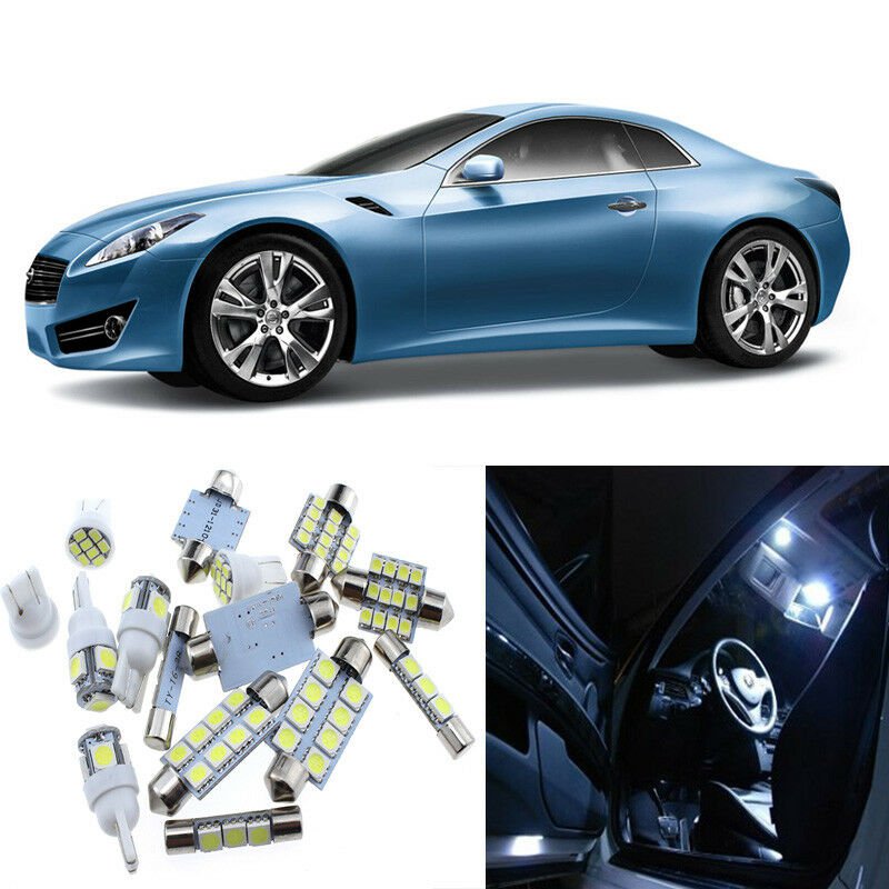 10pcs White Interior LED Light Package Kit for Infiniti G37 Coupe 2008-2013