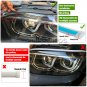 2x White Amber Flexible Trim LED Strip Tube Turn Signal Light Guide Lamp 30CM