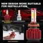Combo 9005 H11 5202 LED Headlight+Fog Bulbs For 07-14 Chevy Suburban Tahoe 6000K