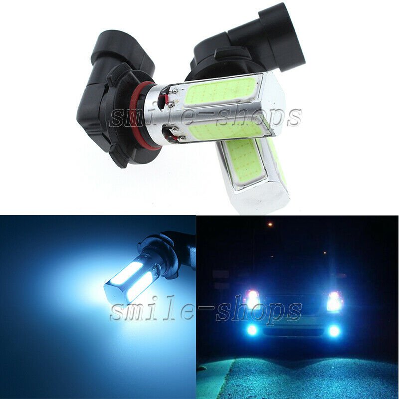 2pcs Ice Blue 4COB LED Light Bulbs For Car Truck Fog Light Daytime Running Light