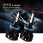 White H11 H8 H9 1620W 243000LM COB LED Headlight Bulb Conversion fog light 2PCS