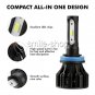 White H11 H8 H9 1620W 243000LM COB LED Headlight Bulb Conversion fog light 2PCS