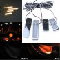 Orange Car Decorative Inner Door Bowl Wrists Handle Armrest Light Ambient Lamps