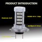 2pcs H7 92smd 4014 LED Ultra Blue For Car Projector lamp Fog Driving Light Bulbs