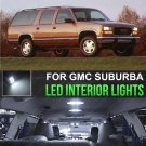 14pcs White LED lights Car interior Package kit For Chevy/GMC Suburban 1995-1999