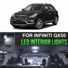 14Pcs Blue LED Lights Interior Package For 2014-2017 Infiniti QX50 QX60 +Tool