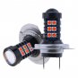 High Power H7 3030 LED Fog Light Bulb Driving Lamp Daytime Running Light Red 2X