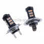 2x H7 Pink Purple 30SMD 3030 LED Fog Light Bulbs Car Driving Lamp DRL High Power