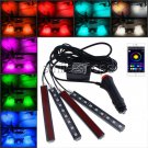 16 Colors RGB 9 LED Strips APP Control Interior Floor inside Atmosphere Light