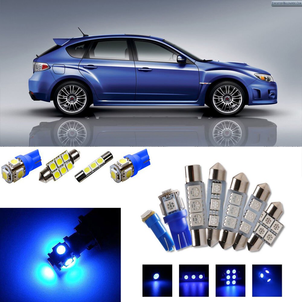 9&Atilde;�Blue LED Interior Light Package Kit for Subaru Impreza 2004-2015
