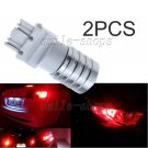 2pcs 3157 3057 7W CREE Red LED Replace Bulbs For Reverse Brake Parking Lights