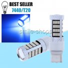 2x High Power Blue 92 SMD 4014 LED Daytime Running Lights Bulb 7440 W3X16D 7504