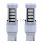 2x High Power Blue 92 SMD 4014 LED Daytime Running Lights Bulb 7440 W3X16D 7504