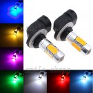 A Pair H27W/2 881 886 889 894 896 898 COB Fog Light Plasma Replacement Bulbs