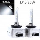 Pair - 6000K 35W D1S HID Xenon Bulbs Replace Factory HID Headlights - a